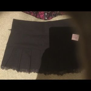 Black Mini skirt lingerie L new w tags